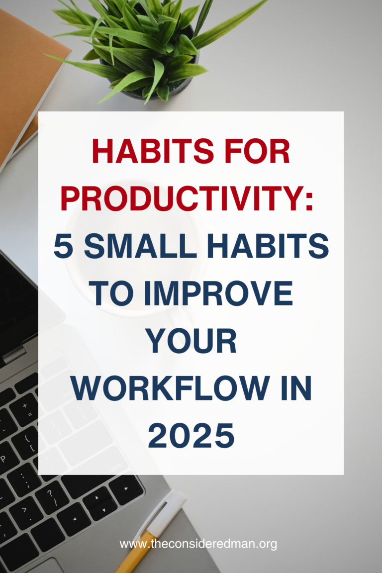 Habits for productivity: 5 small habits to improve your workflow in ...